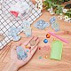 Kits d'autocollants de peinture au diamant bricolage DIY-WH0195-70-3