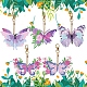 Schmetterlings-Anhänger-Dekorationssets zum Selbermachen PW-WG37306-01-4