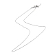 304 collar de cadena de cable de acero inoxidable para hombres y mujeres NJEW-M200-14P-1