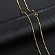 Ожерелье из нержавеющей стали с цепочкой-коробкой NJEW-YWC0001-02G-03-1