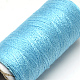 布地やDIYクラフト用品402ポリエステル縫糸コード  ライトスカイブルー  0.1mm  約120m /ロール  10のロール/袋 OCOR-R027-05-2
