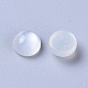 Natürliche weiße Mondstein-Cabochons G-L541-01C-6mm-2