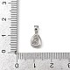 Подвески из латуни с прозрачным фианитом KK-L238-24P-3