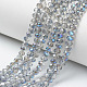 Chapelets de perles en verre électroplaqué EGLA-A034-T4mm-I18-1