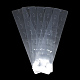 プラスチック製のヘアクリップディスプレイカード  長方形  透明  27.5x5.5cm CDIS-R034-66-1
