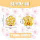 Dicosmétique 600 pièces 2 couleurs perles en alliage de style tibétain FIND-DC0002-71-2