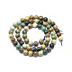 Chapelets de perles en chrysocolle et lapis lazuli naturelles G-F715-105A-2