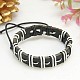 Valentines Day Gifts for Men Fashion Leather Cord Bracelets BJEW-G191-M-2