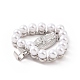 Latón con colgantes de perlas de imitación de plástico abs KK-G460-06P-3