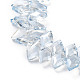 Electroplate Rhombus Glass Beads Strands EGLA-A036-12A-PL01-3