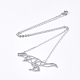 201 Stainless Steel Pendant Necklaces NJEW-T009-JN100-1-40-2