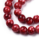 Chapelets de perles en verre peint DGLA-S115-8mm-S15-2