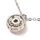 Magnetic Moon & Star with Rhinestone Pendant Necklaces for Girl Women NJEW-B081-01B-4