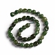 Brins de perles de jaspe verts naturels G-D0002-D79-2