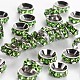 Brass Rhinestone Spacer Beads RB-A020-7mm-07P-1