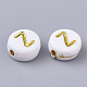 Perles acryliques plaquées X-PACR-R242-01Z-2