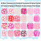 PH PandaHall 528pcs Pink Beads 24 Styles 8mm Acrylic Beads Round Faceted Loose Beads Spacers for Breast Cancer Valentine Summer Boho Bracelets Necklaces Earring Jewelry Making Christmas DIY-HY0001-35C-4