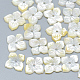 Perles de coquillage jaune SSHEL-S260-069-1