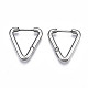 201 Stainless Steel Triangle Hoop Earrings STAS-S103-29P-1