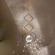 Grandes décorations de pendentif en cristal de quartz HJEW-PW0001-018E-1