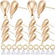 CREATCABIN 30Pcs Brass Stud Earring Findings DIY-CN0002-50-1