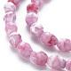 Cuisson opaque de perles de verre peintes EGLA-N006-007-4