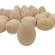 Decoraciones de exhibición de huevos simulados de madera sin terminar EAER-PW0001-114-3