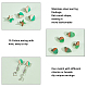 Pandahall elite fai da te orecchini a bottone bicolore che creano kit di ricerca DIY-PH0006-52-7