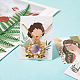 Fashewelry 90 feuilles 9 styles cartes d'affichage de boucle d'oreille CDIS-FW0001-06-8