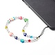 ABS plástico imitación perla e imitar vidrio austriaco bicono cuentas de vidrio correas móviles HJEW-JM00554-3