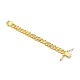 Zinc Alloy Cuban Link Chain Bracelets BJEW-SZC0005-01-3