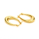 Brass Hoop Earrings EJEW-F250-02-G-2