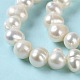 Fili di perle di perle d'acqua dolce coltivate naturali PEAR-E018-59-4