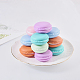 Tragbare Süßigkeitfarbe mini niedlicher macarons Schmuckring / Halsketten-Tragekoffer CON-WH0038-A-M-3