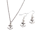 Zinc Alloy Anchor Jewelry Sets SJEW-BB16602-1