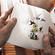 Ph pandahall patrón de hadas sellos transparentes álbum de recortes flor seta sello de goma de silicona marco de película sello transparente sellos para tarjeta de invitación álbum postal foto regalo decoración scrapbooking DIY-WH0167-57-0142-7