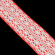 Lace Pattern Printed Grosgrain Ribbon SRIB-E003-10mm-2-3