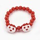 Bracelets extensibles en perles acryliques pour enfants BJEW-JB03887-03-1