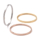3Pcs 3 Color 304 Stainless Steel Grooved Bangles Set BJEW-F464-10-1