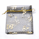 Bolsas de regalo de organza con estampado de oro y mariposa. X-OP-L006B-02-2