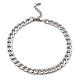 304 Stainless Steel Cuban Link Chain Necklace BJEW-B072-04P-1