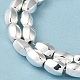 Brins de perles d'hématite magnétiques synthétiques galvanisées G-Q1009-G02-01-4