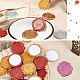 CRASPIRE 100Pcs Ramadan & Eid Mubarak Adhesive Wax Seal Stickers DIY-CP0010-17B-5