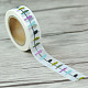 DIYスクラップブック  装飾的なマスキングテープ  カラフル  15mm  10 m /ロール DIY-A002-BS60012-10-3