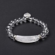 Natural Quartz Crystal Beads Charm Bracelets BJEW-K164-B01-1