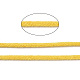 コットン糸  マクラメコード  装飾的な糸のスレッド  DIYの工芸品について  ギフトラッピングとジュエリー作り  きいろ  3mm  約109.36ヤード（100m）/ロール。 OCOR-T001-02-42-3