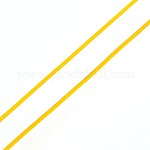 韓国製弾性水晶の線  ストレッチブレスレットストリング  ラウンドビーズコード  ゴールド  1mm  約27.34ヤード（25m）/ロール