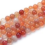 Chapelets de perles en cornaline naturelle, ronde, 4mm, Trou: 0.5mm, Environ 90~93 pcs/chapelet, 15.7 pouce
