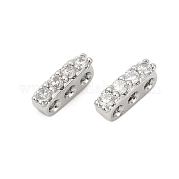 Латунные микропаве прозрачные кубические циркониевые распорки KK-P302-20P