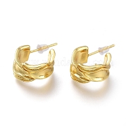 Серьги-кольца из латуни EJEW-H104-10G